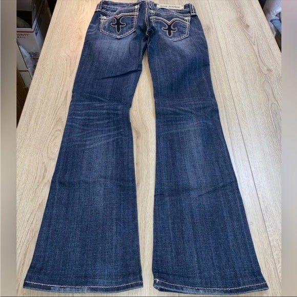 Rock revival alanis bootcut boot blue jeans denim - Picture 2 of 7